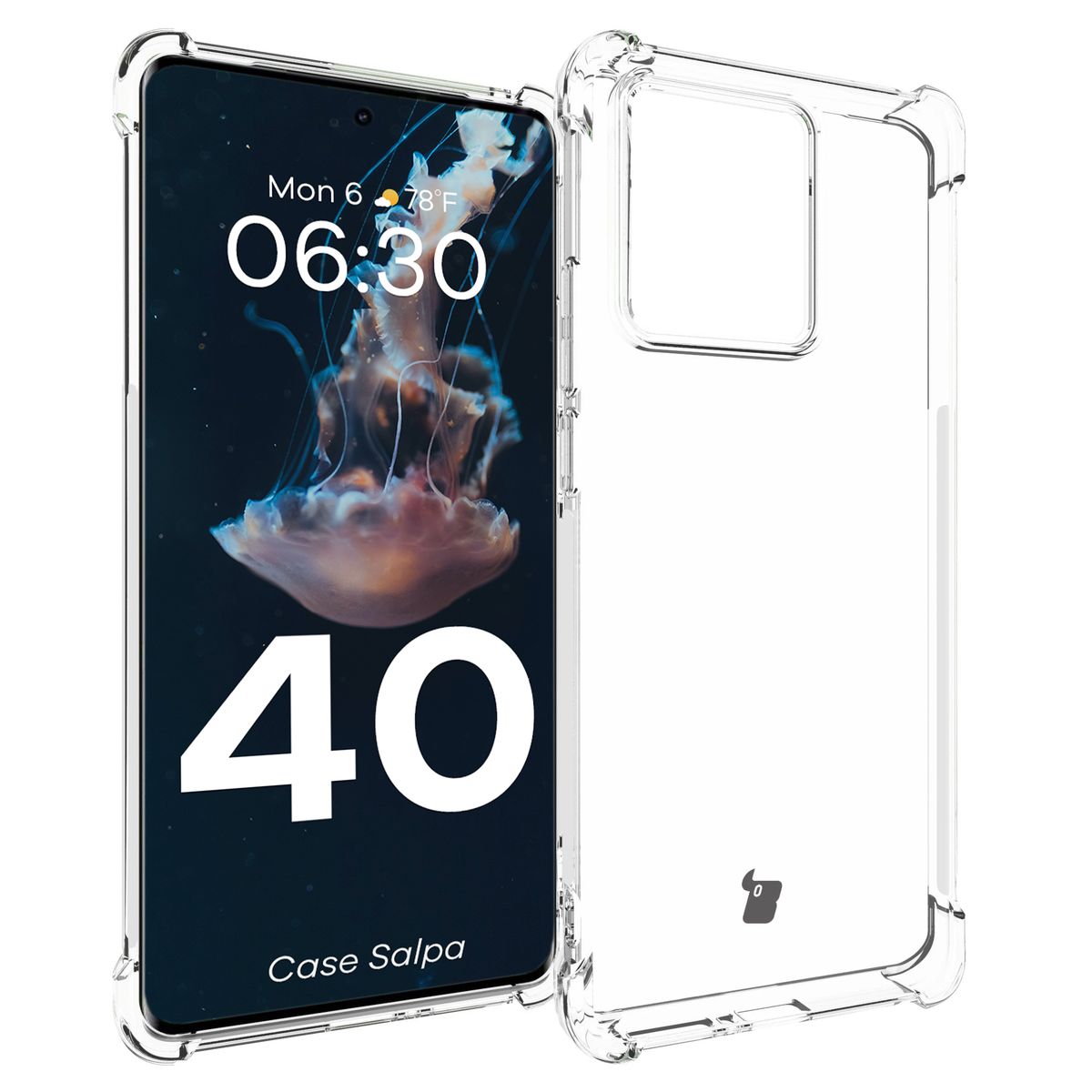 Przezroczyste etui Bizon Case Salpa do Motorola Edge 40